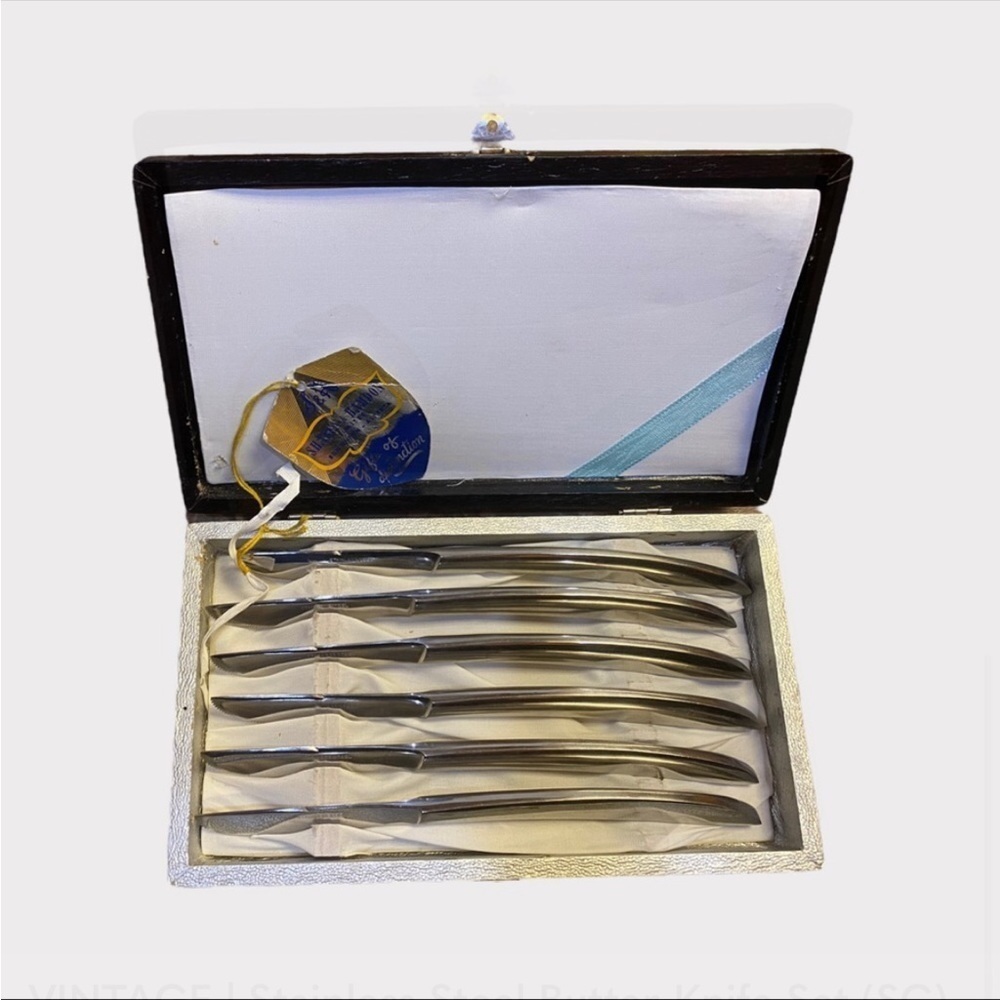 Vintage | Stainless Steel Butter Knife Set (SC)